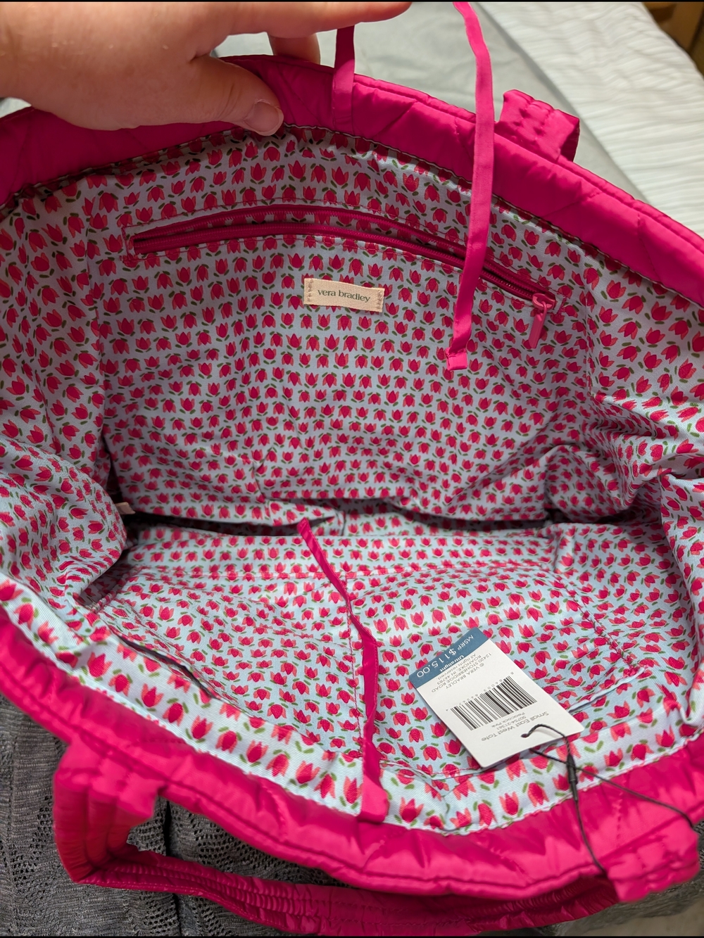 Vera Bradley Quilted Tote - Picture 4 of 5